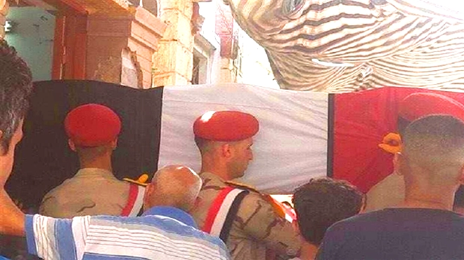دفن جندي مصري بعد 57 عاما من وفاته في الحرب مع إسرائيل